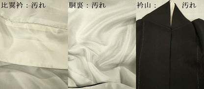 平和屋着物■豪華黒留袖　駒刺繍　花鳥文箱文　青海波　金彩　正絹　逸品　DABG1687ya