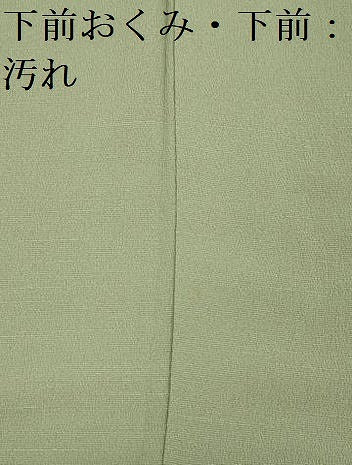平和屋着物■上質な色無地　薄萌葱色　鬼しぼ縮緬　正絹　逸品　未使用　DABG1689ya