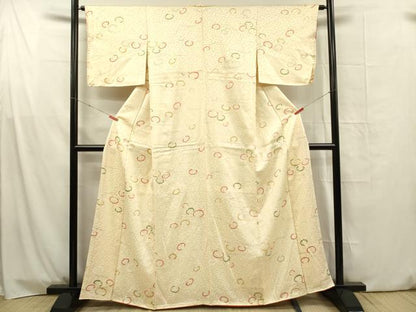 平和屋着物■上質な小紋　抽象文様　正絹　逸品　DABG1694ya