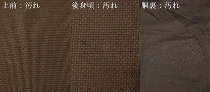 平和屋着物■上質な紬　横段文　正絹　逸品　DABG1699ya