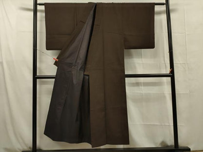 平和屋着物■上質な紬　横段文　正絹　逸品　DABG1699ya