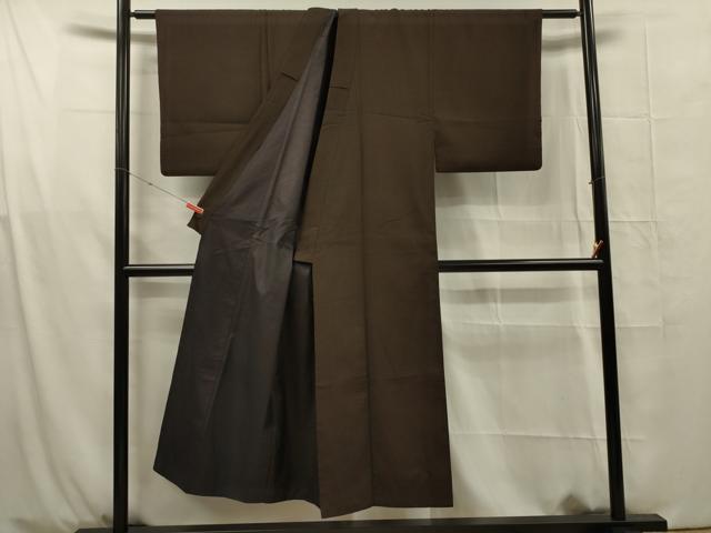 平和屋着物■上質な紬　横段文　正絹　逸品　DABG1699ya
