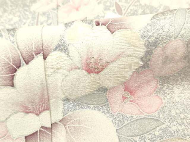平和屋着物■訪問着　刺繍　草花文　暈し染め　金彩　やまと誂製　正絹　逸品　DABG1710ya