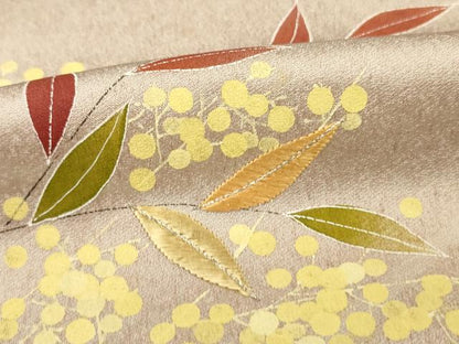 平和屋着物■訪問着　刺繍　枝花文　正絹　逸品　DABG1715ya