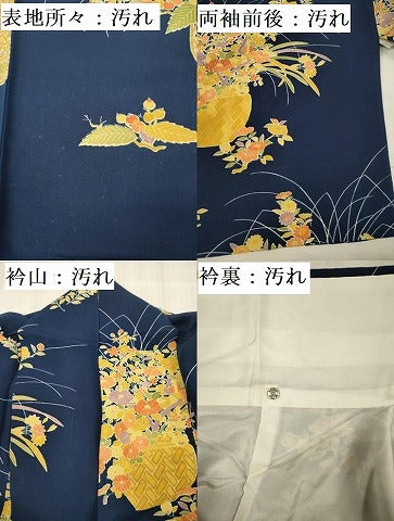 平和屋着物■訪問着　飾花文　正絹　逸品　DABG1719ya
