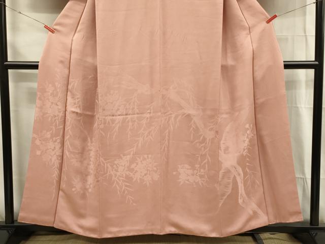 平和屋着物■無地絵羽訪問着　草花地紋　ときがら茶色　正絹　逸品　DABG1720ya