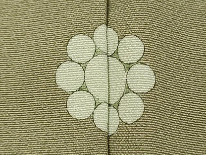 平和屋着物■上質な色無地　山葵色　正絹　逸品　DABG1721ya