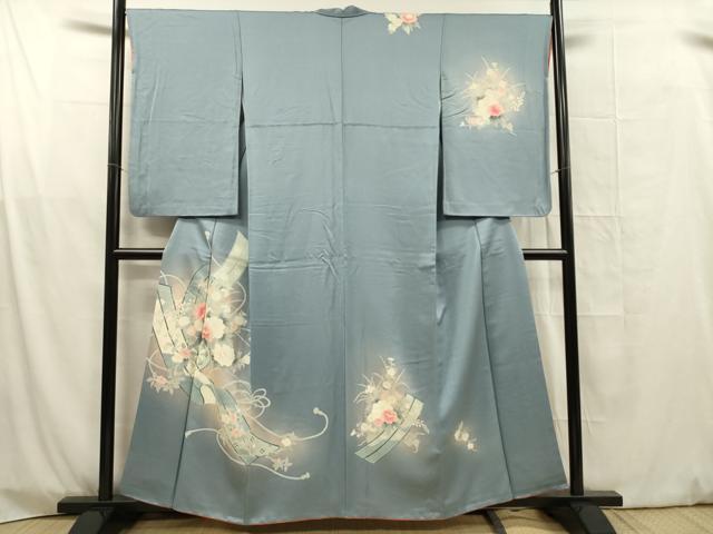 平和屋着物■訪問着　花車文　暈し染め　正絹　逸品　DABG1722ya
