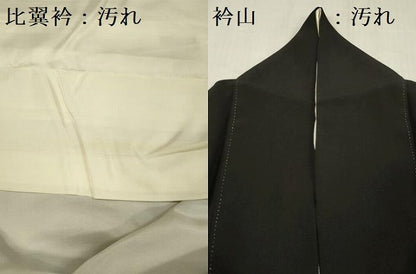 平和屋着物■豪華黒留袖　作家物　飛鶴風景花松文　金彩　正絹　逸品　DABG1729ya