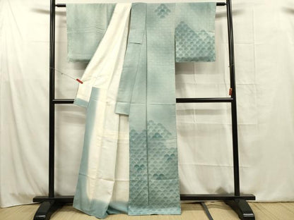 平和屋着物■訪問着　青海波　暈し染め　正絹　逸品　DABG1737ya
