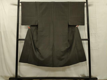平和屋着物■男性　紬　横段文　正絹　逸品　DABG1751ya