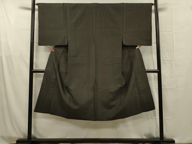 平和屋着物■男性　紬　横段文　正絹　逸品　DABG1751ya