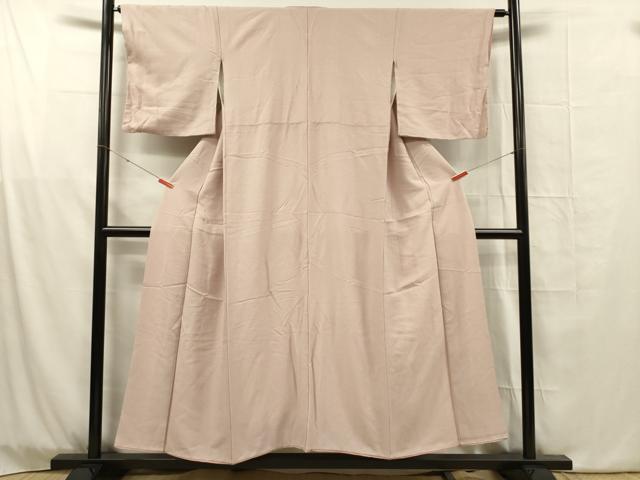平和屋着物■上質な色無地　霞地紋　薄桜色　正絹　逸品　DABG1755ya