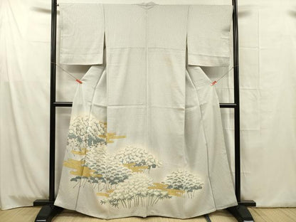 平和屋着物■豪華色留袖　駒刺繍　松竹梅　金彩　正絹　逸品　DABG1756ya