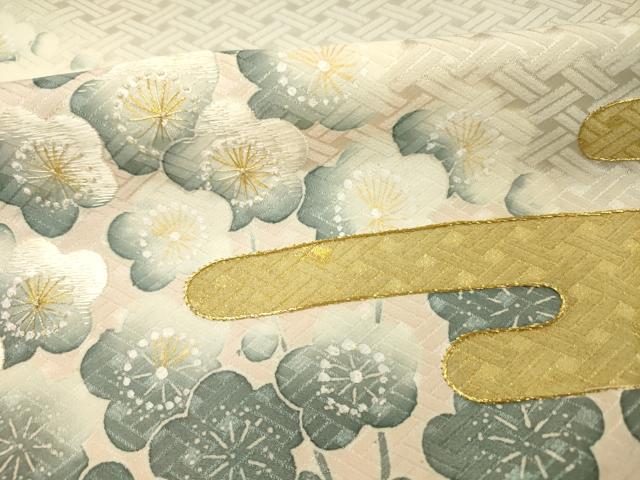 平和屋着物■豪華色留袖　駒刺繍　松竹梅　金彩　正絹　逸品　DABG1756ya