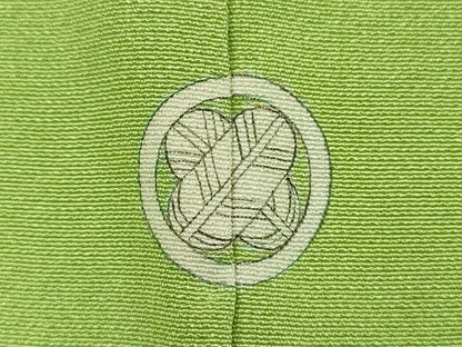 平和屋着物■上質な色無地　青丹色　正絹　逸品　DABG1774ya
