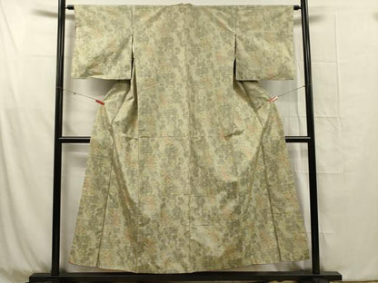 平和屋着物■本場大島紬　7マルキ　色紙重ね花文　正絹　逸品　DABG1784ya