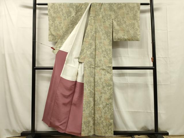平和屋着物■本場大島紬　7マルキ　色紙重ね花文　正絹　逸品　DABG1784ya
