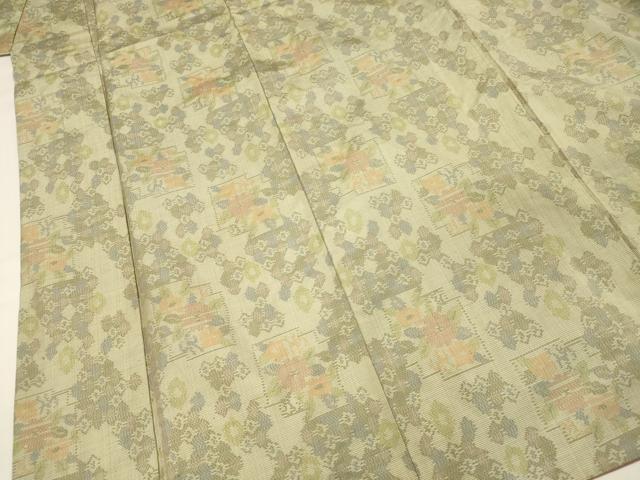 平和屋着物■本場大島紬　7マルキ　色紙重ね花文　正絹　逸品　DABG1784ya