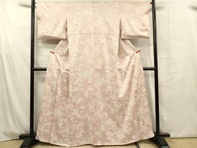 平和屋着物■上質な小紋　枝梅文　正絹　逸品　DABG1790ya