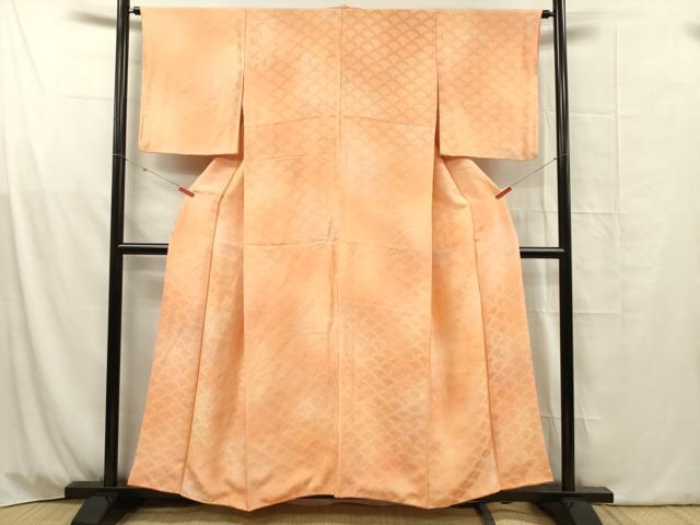 平和屋着物■上質な小紋　青海波地紋　暈し染め　正絹　逸品　DABG1792ya