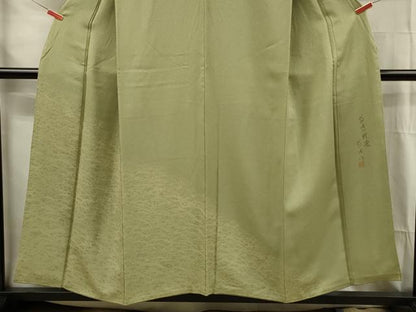 平和屋着物■訪問着　作家物　一珍染　芝文　正絹　逸品　DABG1794ya