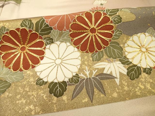 平和屋着物■豪華色留袖　駒刺繍　草花松文　枝梅　暈し染め　金彩　正絹　逸品　DABG1803ya