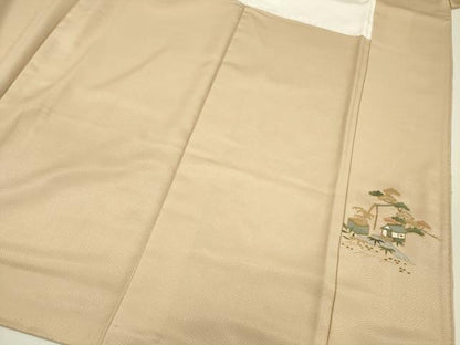 平和屋着物■豪華色留袖　風景花文　枝梅　暈し染め　金彩　正絹　逸品　DABG1805ya