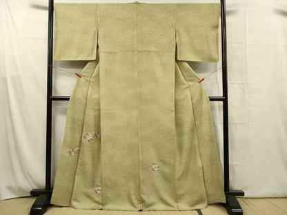 平和屋着物■中国三大刺繍　スワトウ刺繍　汕頭刺繍　総刺繍　色留訪問着　草花丸文　暈し染め　正絹　逸品　DABG1822ya