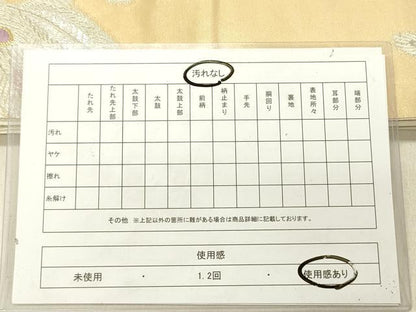 平和屋着物◎六通柄袋帯　孔雀　金銀糸　正絹　逸品　DABG1864ya