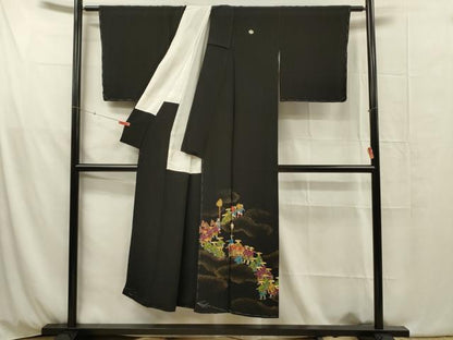 平和屋着物■豪華黒留袖　大名行列　金彩　正絹　逸品　DABG1912ya