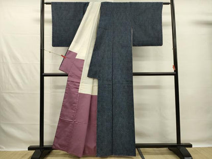 平和屋着物■上質な紬　菊尽くし　正絹　逸品　DABG1963ya