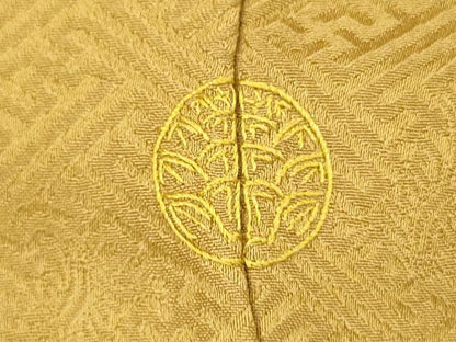 平和屋着物■訪問着　刺繍　絞り　草花文　金彩　正絹　逸品　DABG1985ya