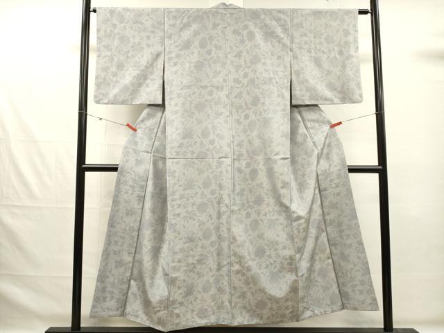 平和屋着物■本場大島紬　更紗花唐草文　正絹　逸品　DABG1988ya