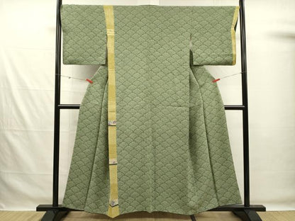 平和屋着物■訪問着　切嵌　辻が花　雪芝青海波　正絹　逸品　DABG1993ya