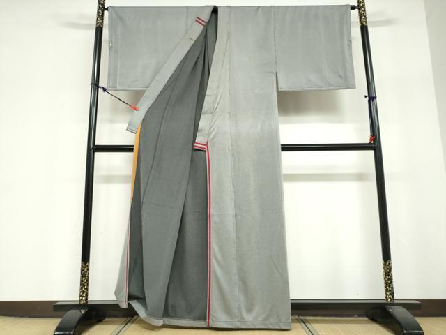 平和屋着物▽キモノデザイナー　斉藤上太郎　男性　小紋　単衣　霞文　キングサイズ　洗える着物　未使用　DABG2003ud