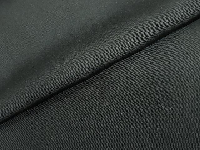 平和屋着物●男性　黒紋付　長羽織セット　羽裏：一富士二鷹三茄子　キングサイズ　正絹　逸品　DABG2098ud
