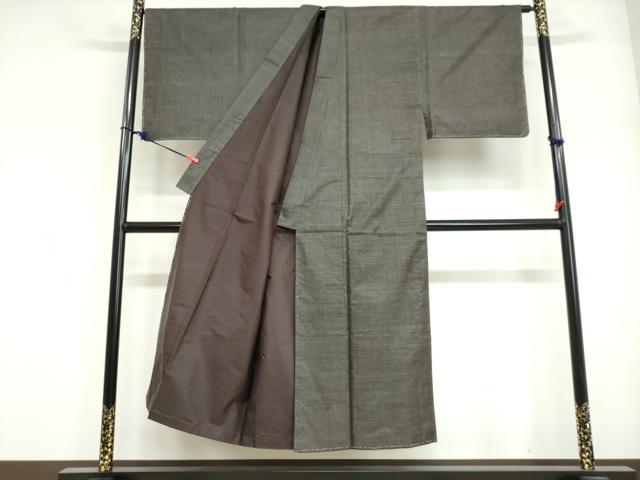 平和屋着物●男性　本場大島紬　アンサンブル　長羽織　100亀甲　総詰め　正絹　逸品　未使用　DABG2099ud