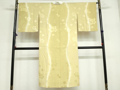 平和屋着物●長襦袢　無双仕立て　舞桜地紋　暈し染め　やまと誂製　正絹　逸品　DABG2100ud