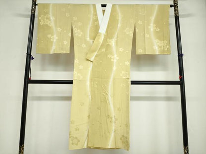 平和屋着物●長襦袢　無双仕立て　舞桜地紋　暈し染め　やまと誂製　正絹　逸品　DABG2100ud