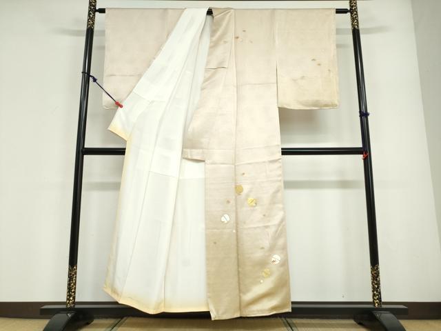 平和屋着物●訪問着　駒刺繍　抽象文様　暈し染め　金彩　正絹　逸品　未使用　DABG2103ud