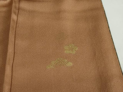 平和屋着物●訪問着　刺繍　草花文　暈し染め　金彩　正絹　逸品　DABG2106ud