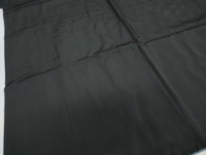 平和屋着物●男性　黒紋付　正絹　逸品　DABG2123ud