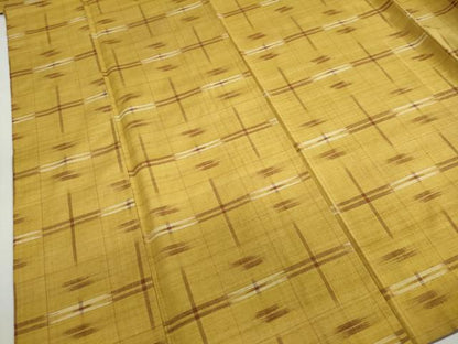 平和屋着物●上質な紬　絣文様　伊勢丹扱い　正絹　逸品　DABG2135ud
