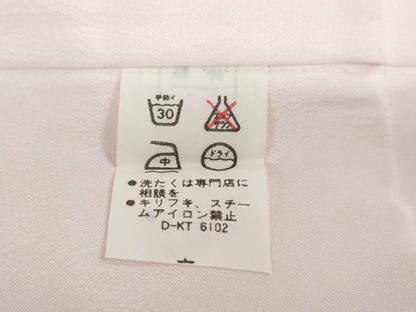 平和屋着物●長襦袢　無双仕立て　エ霞草花地紋　洗える着物　DABG2143ud
