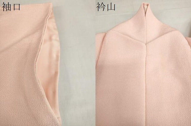 平和屋着物●上質な色無地　虹色　鬼しぼ縮緬　正絹　逸品　DABG2145ud