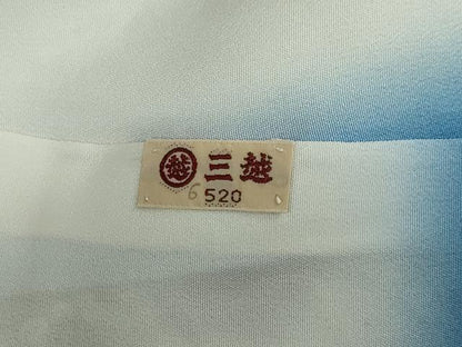 平和屋着物●創業460年・千總　小紋　源氏車草花文　三越扱い　正絹　逸品　DABG2152ud