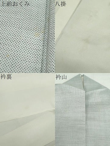 平和屋着物●本場大島紬　白大島　7マルキ　枝葉文　高島屋扱い　正絹　逸品　DABG2163ud