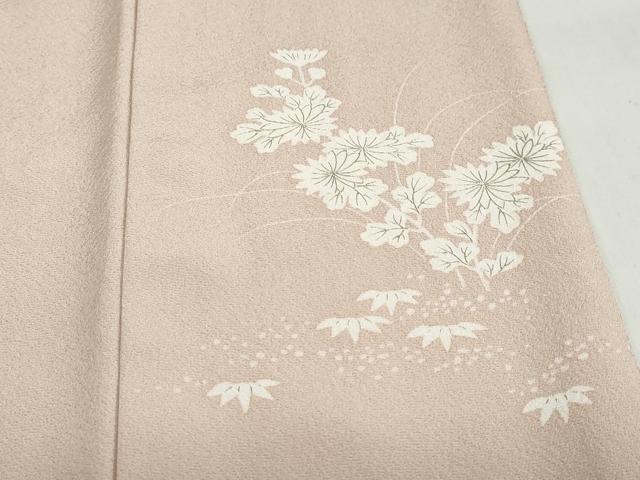 平和屋着物●創業460年・千總　訪問着　駒刺繍　風景花文　鬼しぼ縮緬　高島屋扱い　正絹　逸品　DABG2165ud