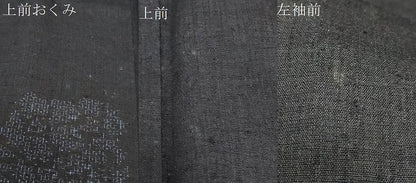 平和屋着物●結城紬　80亀甲　飛び亀甲　舞花文　三越扱い　正絹　逸品　DABG2167ud